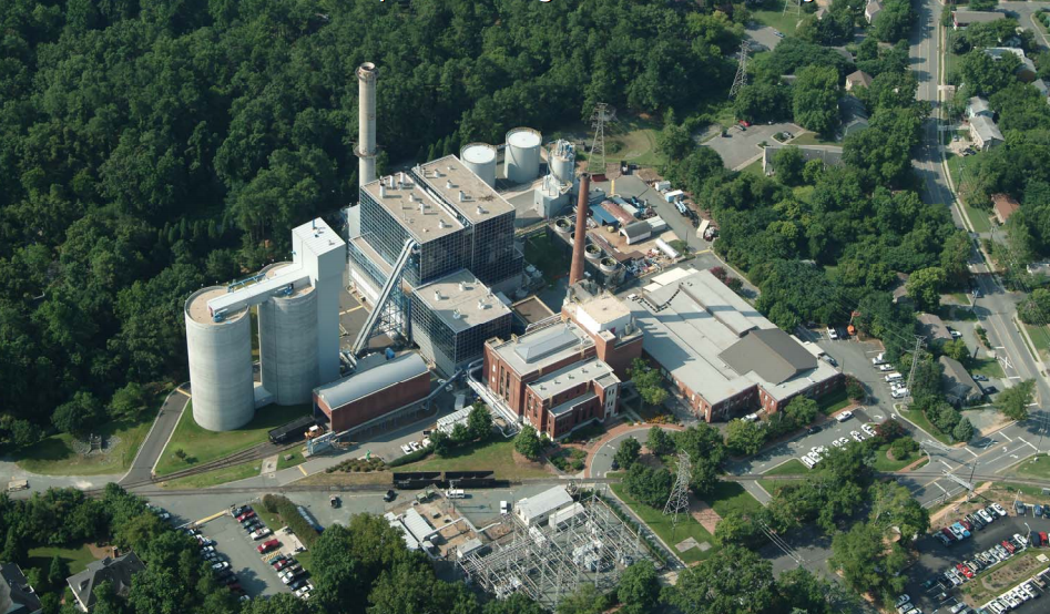UNC-Chapel Hill's cogeneration plant. Photo from the North Carolina Legislature.
