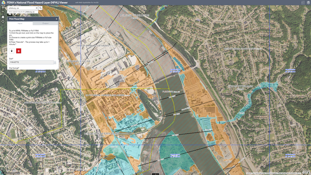 The National Flood Hazard Layer is a geospatial database that contains current effective flood hazard data. The Federal Emergency Management Agency (FEMA) provides the flood hazard data to support the National Flood Insurance Program. Image via FEMA.
