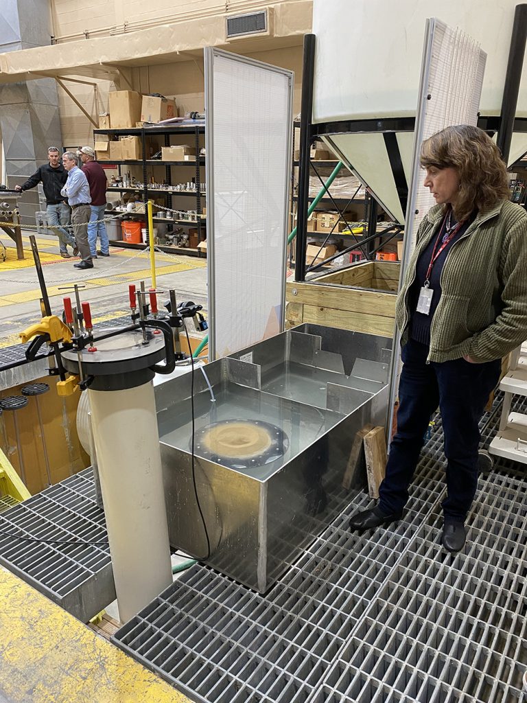 The Coastal Hydraulic Lab has a lot of interesting research going on, and this project is working to investigate sand boils causing internal erosion at levee sites.